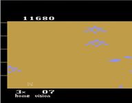 une photo d'Ã©cran de Meteor Defense sur Atari 2600